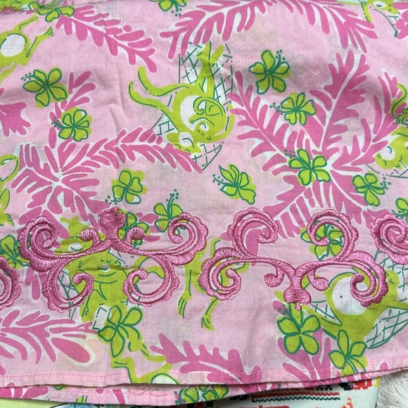 Lilly Pulitzer Mini Cotton Dress / Cover up Monkey Print, Palm Tree Dress, XS - Picture 7 of 12